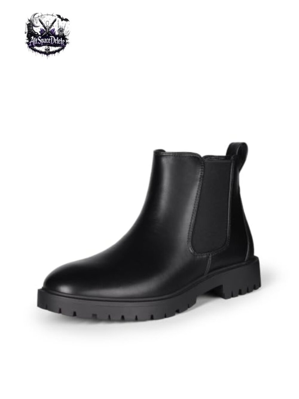Women's Chelsea Ankle Boots Faux Leather Slip-On Comfort Casual